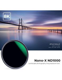 Filtro ND1000 K&F Concept 82mm Densidad Neutra 10 Paradas 2