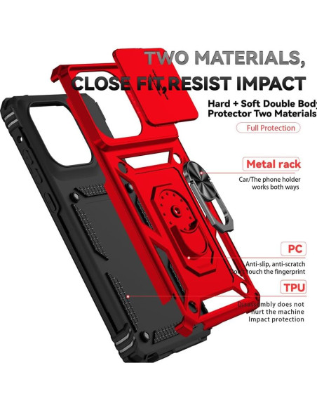 Funda Androgate para Moto G Stylus 5G 2025 con Protector HD