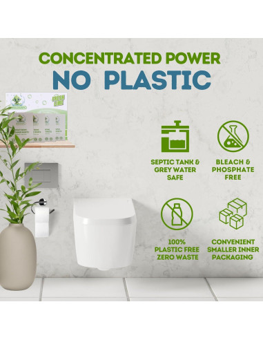 Combo Hojas y Tabletas Limpiadoras Bubbleburps 64 Unidades