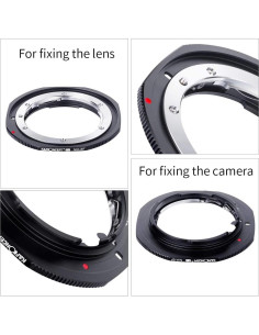 Adaptador K&F Concept NIK a EOS para Lentes Nikon F a Canon 2