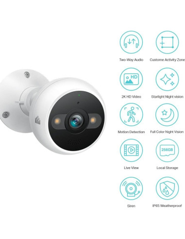 Cámara de Seguridad Kasa Smart 2K QHD Exterior IP65 KC420WS