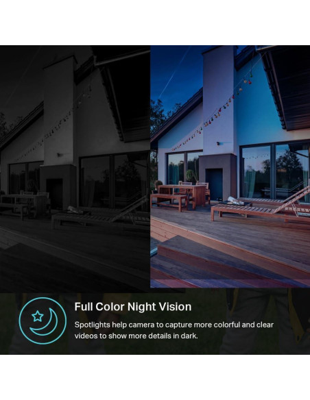 Cámara de Seguridad Kasa Smart 2K QHD Exterior IP65 KC420WS