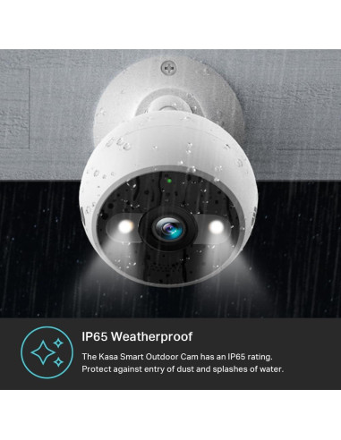Cámara de Seguridad Kasa Smart 2K QHD Exterior IP65 KC420WS