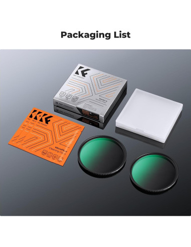 Filtros de Difusión K&F Concept 49mm Kit Efecto Cinemático