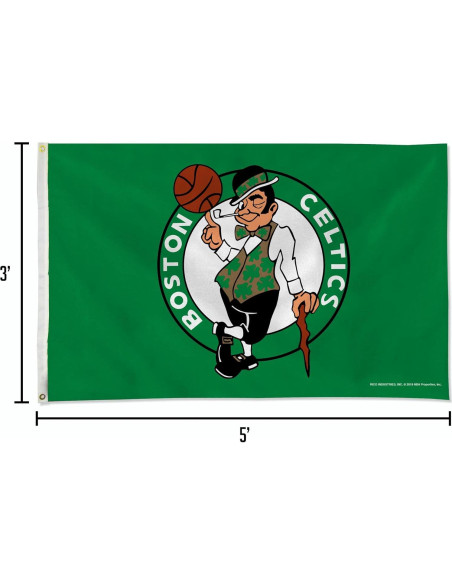Bandera Boston Celtics Rico Industries 91x152 cm con Ojales