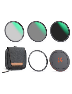 Filtros de Lente K&F Concept 82mm CPL+ND8+ND64 - Kit 5 en 1