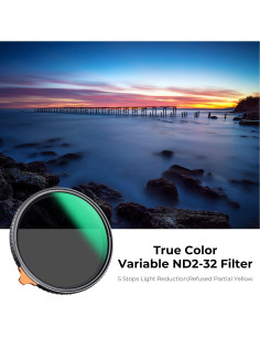 Filtro ND Variable K&F Concept 72mm Densidad Neutra Ajustable 2
