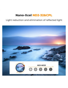 Filtro ND Variable K&F Concept 67mm ND2-ND32 y CPL 2