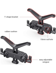 Soporte de Lente Largo SmallRig 15mm Ajustable para DSLR 2