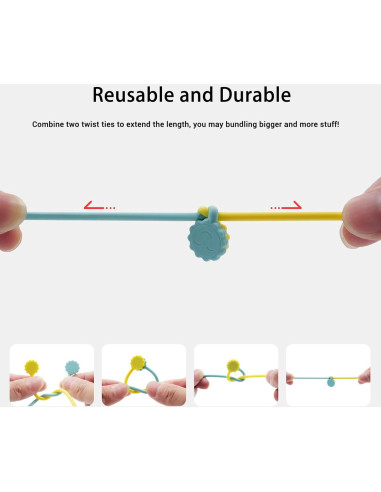 Corbatas Magnéticas Rich&Ray 20 Piezas Silicona 10 Colores