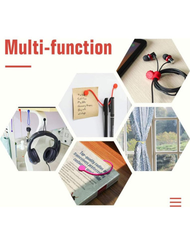 Corbatas Magnéticas Rich&Ray 20 Piezas Silicona 10 Colores