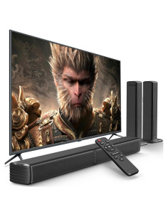 Barra de Sonido 2.2CH GEOYEAO 32" con Subwoofers y HDMI ARC