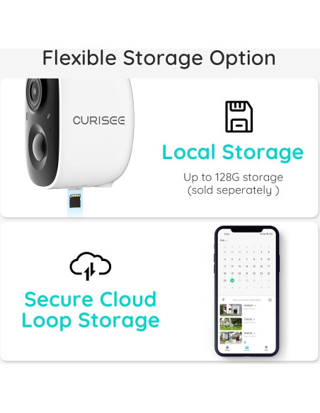 Cámara de Seguridad Inalámbrica CURISEE 2K IP65 Exterior Cámara de Seguridad Inalámbrica CURISEE 2K IP65 Exterior