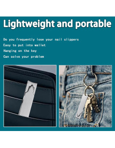 Cortauñas Portátil XGIZMOO Mini Plegable Acero Inoxidable 2