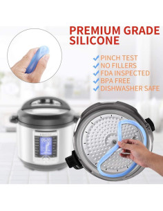 Anillo de Sellado de Silicona ZoneFly para Olla a Presión 3 Qt 2
