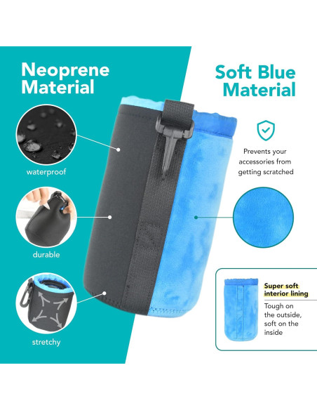 Bolsa de Neopreno Foto&Tech para Lentes 4 Piezas 5mm