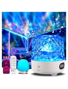 Lámpara Cubo Luminorthe con Altavoz Bluetooth y Proyector