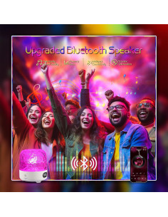 Lámpara Cubo Luminorthe con Altavoz Bluetooth y Proyector 2