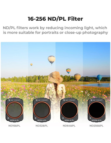 Kit de Filtros Magnéticos K&F Concept para DJI Osmo Pocket 3