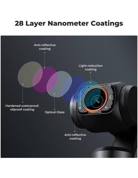 Kit de Filtros Magnéticos K&F Concept para DJI Osmo Pocket 3