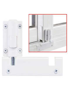 Cerradura de Seguridad para Puerta Corredera HauSun - A Prueba de Niños - Instalación Superior e Inferior