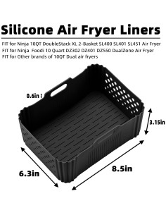 Forros de Silicona Reutilizables LYHOLKEER para Freidora 10QT 2