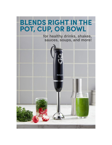 Mezclador de Mano Elite Gourmet EHB1015 500W 2 Velocidades