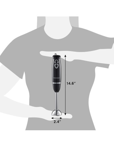 Mezclador de Mano Elite Gourmet EHB1015 500W 2 Velocidades