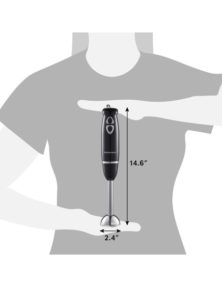 Mezclador de Mano Elite Gourmet EHB1015 500W 2 Velocidades