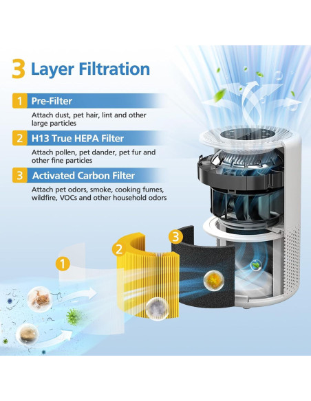 Filtro de Reemplazo LUFFYLIVE Core 300 Cuidado de Mascotas