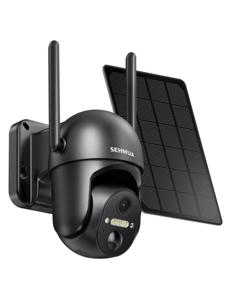 Cámara de Seguridad Solar SEHMUA 2K Inalámbrica Exterior