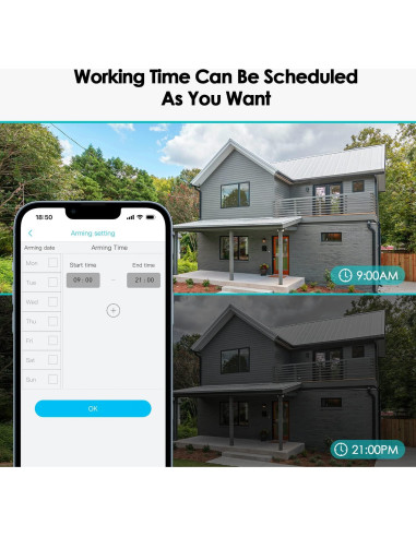 Cámara de Seguridad Solar SEHMUA 2K Inalámbrica Exterior