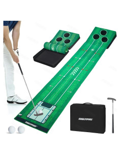 Tapete de Golf Portátil GOODLYSPORTS 228,6x45,7cm con Pelotas
