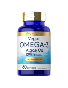 Suplemento Vegano Omega 3 Carlyle 1290 mg 60 Gelatinas Blandas