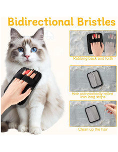 Guantes de Eliminación de Pelo de Mascota Ensthee 2 Pcs Reutilizables 2