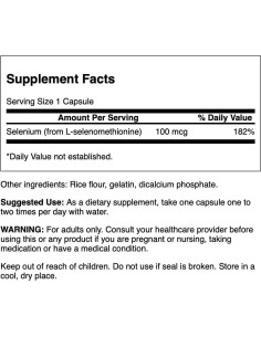 Selenio Swanson 100 mcg - 300 Cápsulas - Salud Corazón y Próstata 2