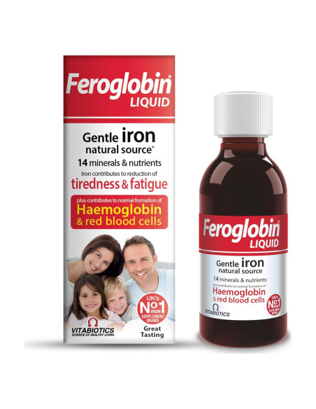 Feroglobin Líquido de Hierro 250ml - Suplemento Vitalidad