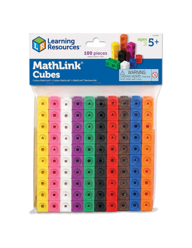 Cubos MathLink Learning Resources - Set 100 Cubos STEM 5+