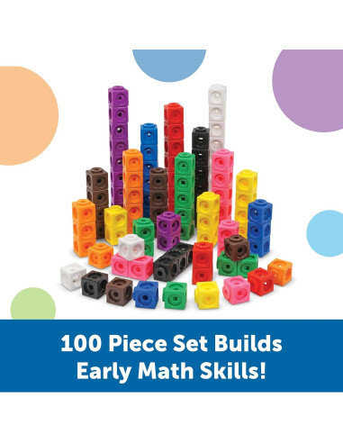 Cubos MathLink Learning Resources - Set 100 Cubos STEM 5+