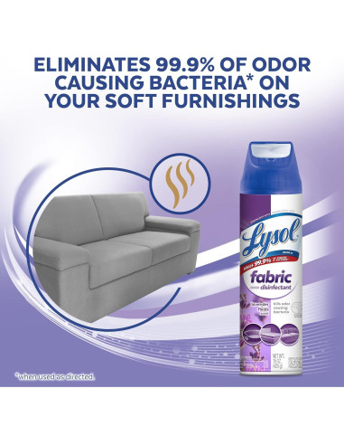 Lysol Spray Desinfectante para Telas 450ml - Lavanda