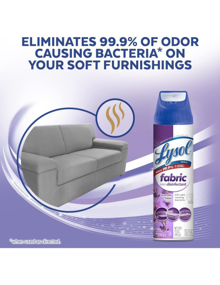 Lysol Spray Desinfectante para Telas 450ml - Lavanda