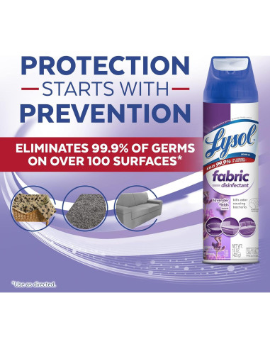 Lysol Spray Desinfectante para Telas 450ml - Lavanda
