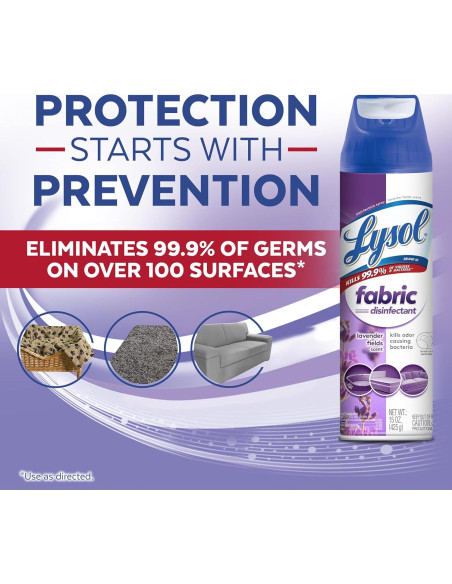 Lysol Spray Desinfectante para Telas 450ml - Lavanda