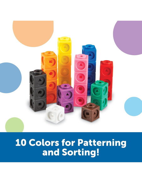 Cubos MathLink Learning Resources - Set 100 Cubos STEM 5+