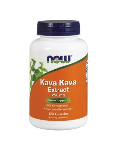 Suplemento Kava Kava 250mg 120 Cápsulas NOW Foods
