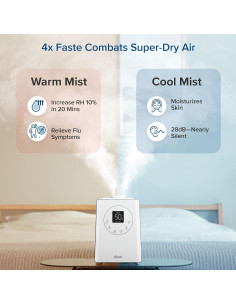 Humidificador LEVOIT LV600S 6L Inteligente Niebla Cálida Fría 2