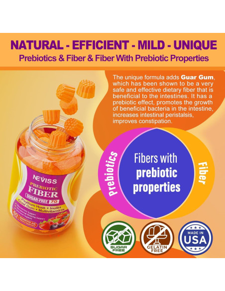 Gomitas de Fibra Neviss 7g - Salud Digestiva Sin Azúcar Gomitas de Fibra Neviss 7g - Salud Digestiva Sin Azúcar