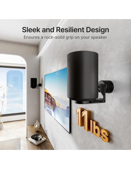 Soporte de pared ajustable PEGZONE para altavoces Sonos Era 100/300
