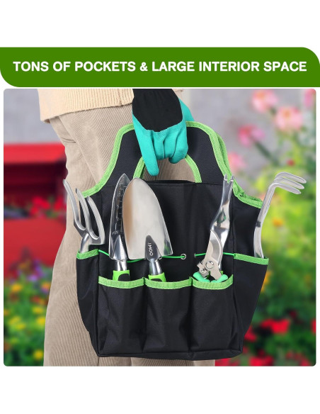 Set de Herramientas de Jardín JMOO 8 Piezas Ergonómicas