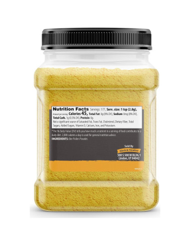 Polvo de Polen de Abeja Birch & Meadow 500g Natural Nutritivo